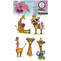 Studio Light Art By Marlene Clear Stamp Dazzling giraffes