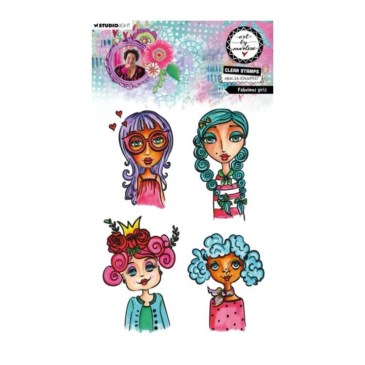 Studio Light Art By Marlene Clear Stamp Fabulous Girls