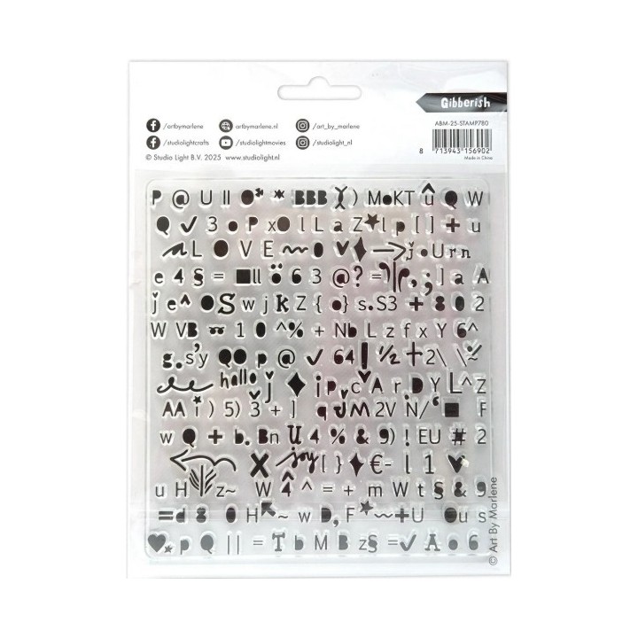 Studio Light Art By Marlene Clear Stamp Gibberish