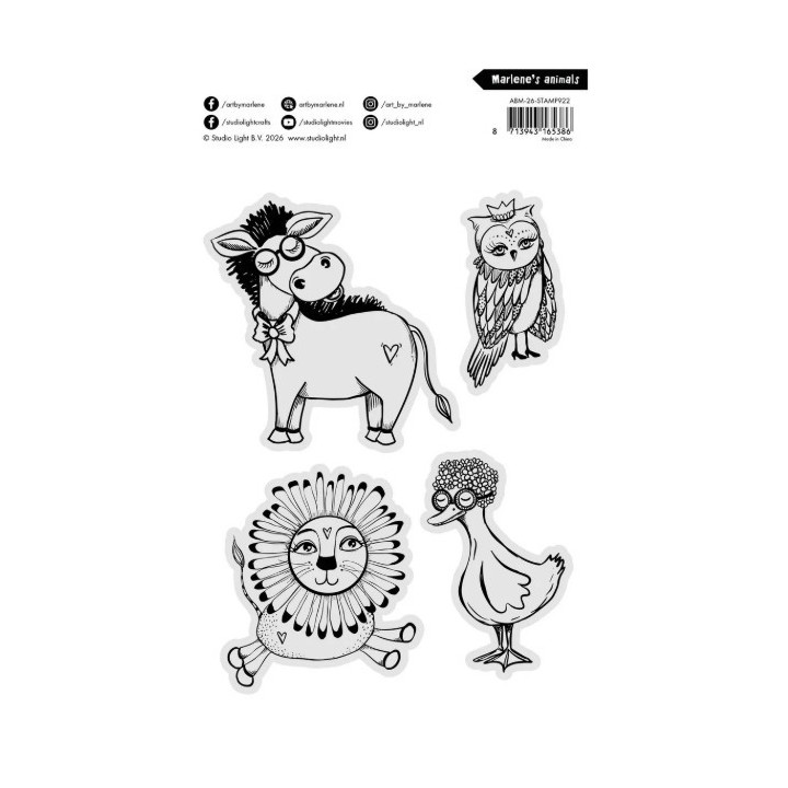 Studio Light Art By Marlene Clear Stamp Marlene's animals