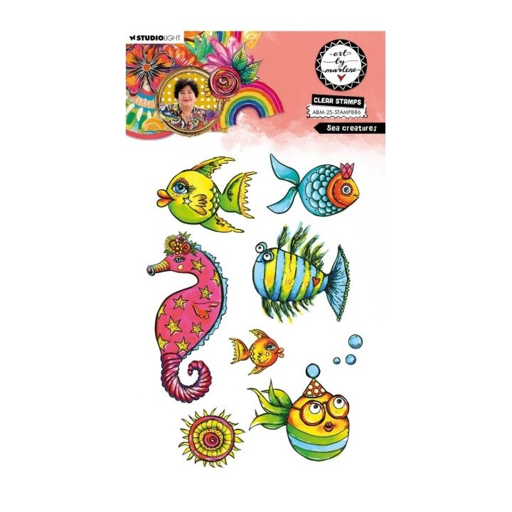 Studio Light Art By Marlene Clear Stamp Sea Creatures