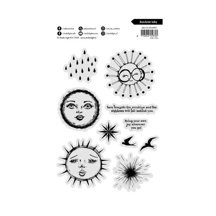 Studio Light Art By Marlene Clear Stamp Sunshine Baby