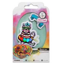 Studio Light Art by Marlene Cling Rubber Stamp Beach bum