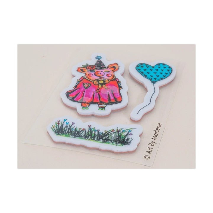Studio Light Art by Marlene Cling Rubber Stamp Sweetie pie