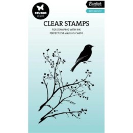 Studio Light Clear Stamp Bird branch Essentials 62x88x3mm