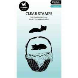 Studio Light Clear Stamp Cozy cat Essentials 53x89x3mm