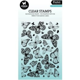 Studio Light Essentials Clear Stamp Butterflies background