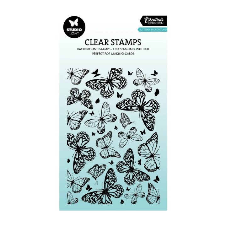 Studio Light Essentials Clear Stamp Butterflies background