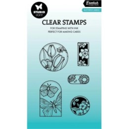 Studio Light Essentials Clear Stamp Butterfly Labels