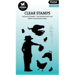 Studio Light Essentials Clear Stamp Chickens