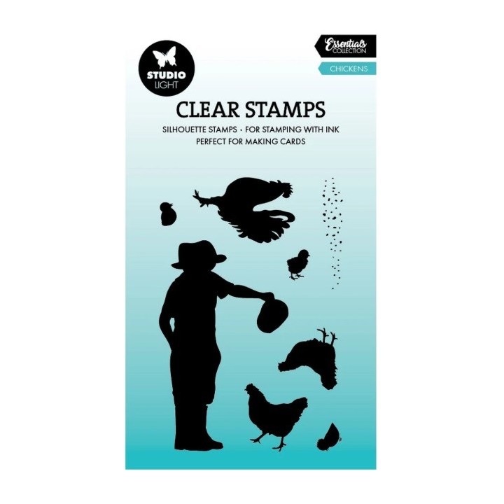 Studio Light Essentials Clear Stamp Chickens