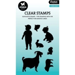 Studio Light Essentials Clear Stamp Farm Kids