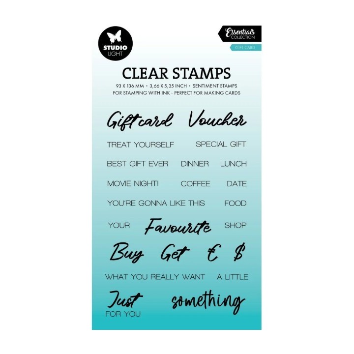 Studio Light Essentials Clear Stamp Gift Card
