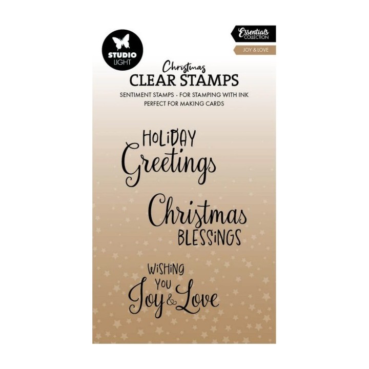 Studio Light Essentials Clear Stamp Joy & Love