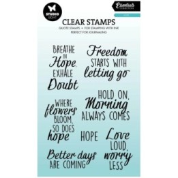 Studio Light Essentials Clear Stamp Quotes Hope