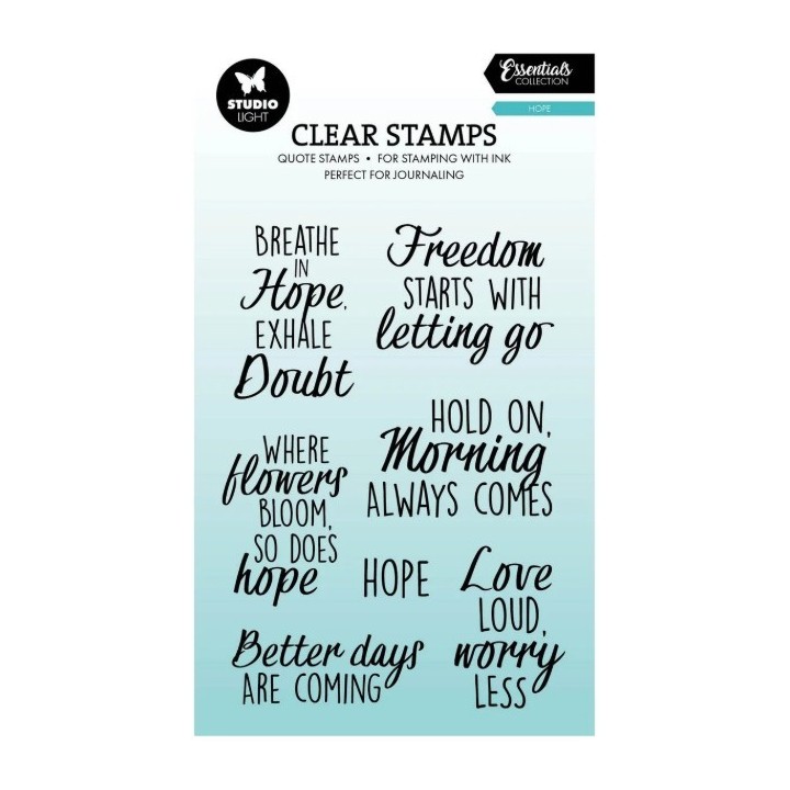 Studio Light Essentials Clear Stamp Quotes Hope