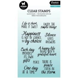 Studio Light Essentials Clear Stamp Quotes Peace