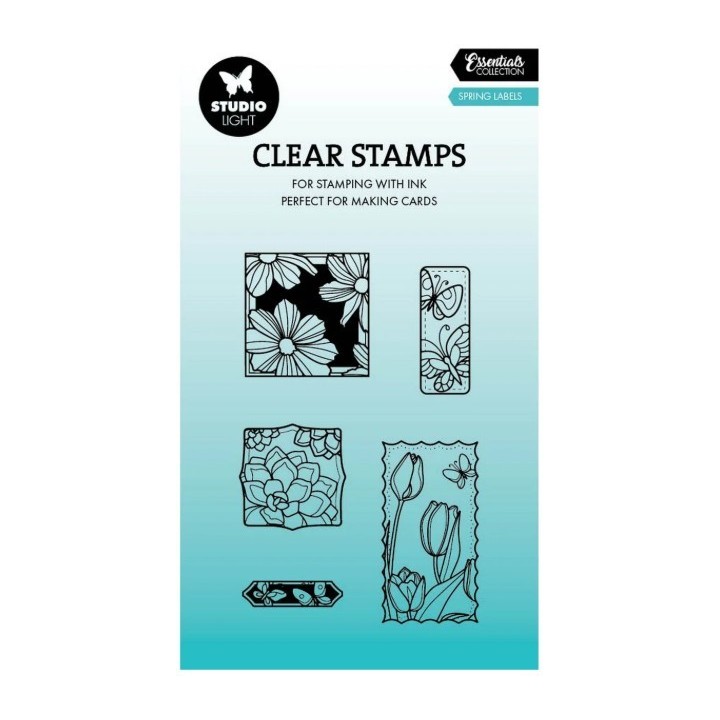 Studio Light Essentials Clear Stamp Spring Labels