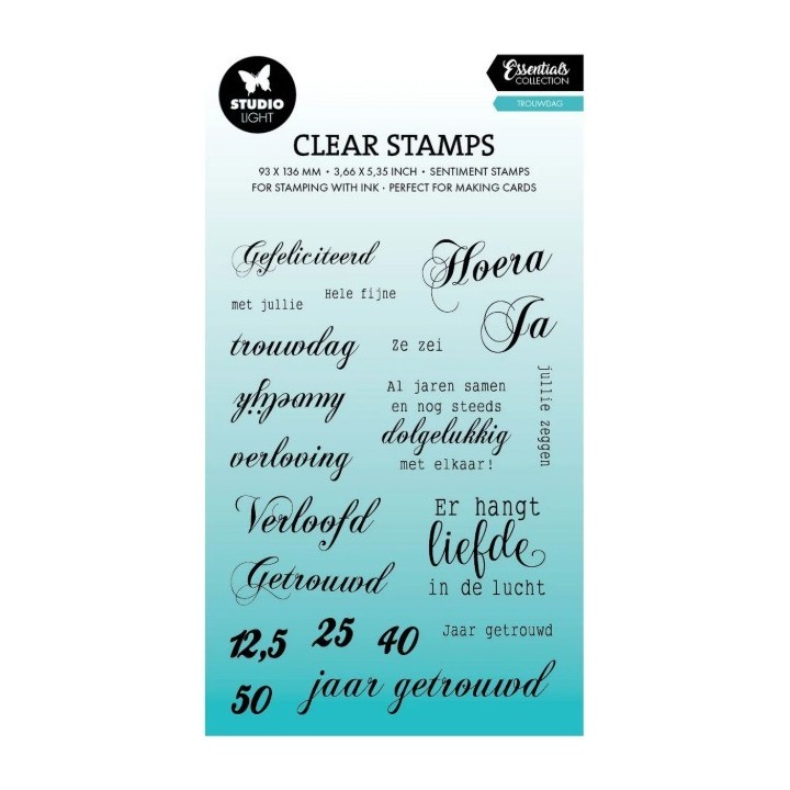 Studio Light Essentials Clear stamps Trouwdag