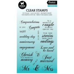 Studio Light Essentials Clear stamps Wedding Day
