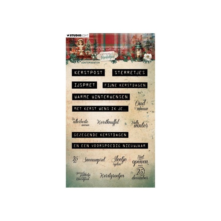Studio Light Festive Nostalgia Clear Stamp Winterwensen