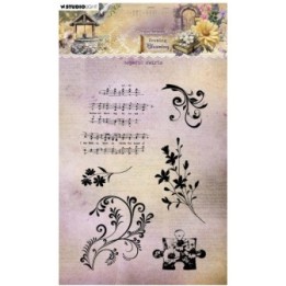 Studio Light Growing & Blooming Clear Stamp Hopeful Swirls