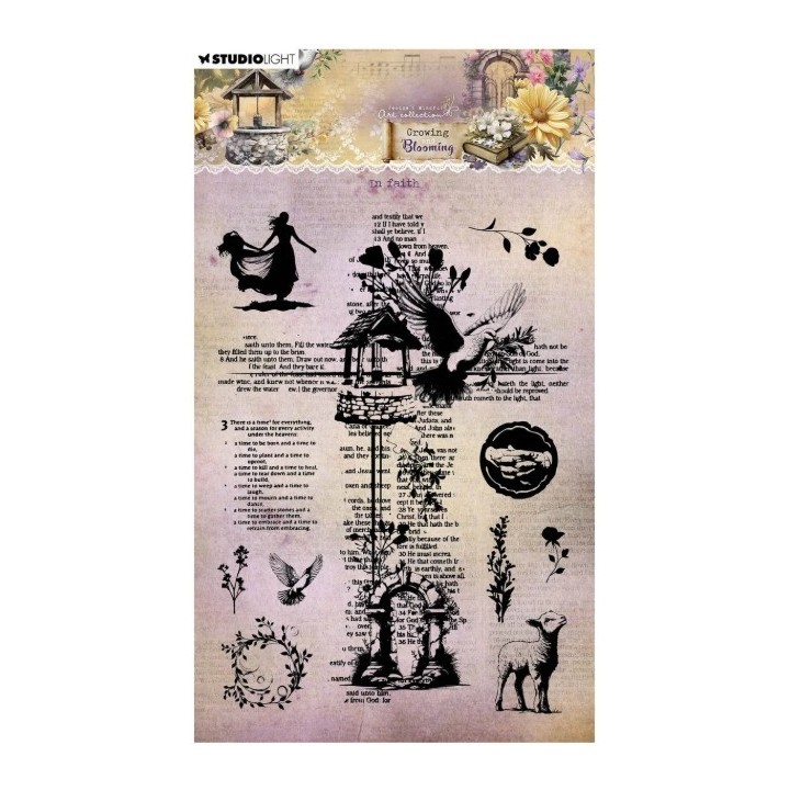 Studio Light Growing & Blooming Clear Stamp In Faith