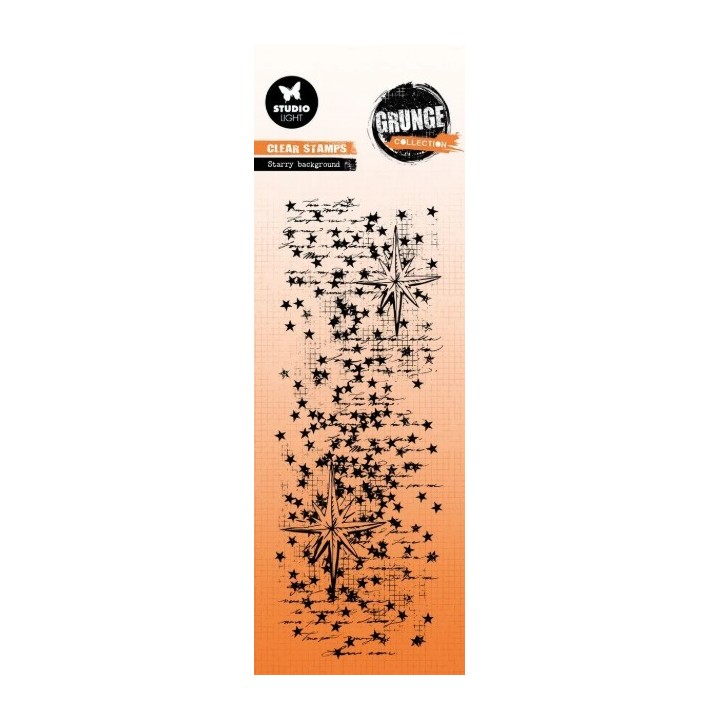 Studio Light Grunge Collection Clear Stamp Starry Background