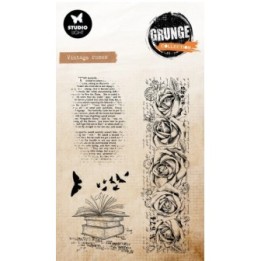 Studio Light Grunge Collection Clear Stamp Vintage Roses