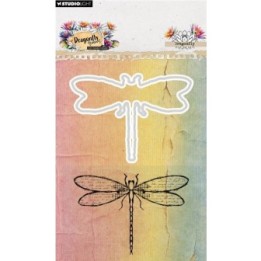 Studio Light Hazel Eaton Stamp & Cutting Die Dragonfly Dragonfly Dreams