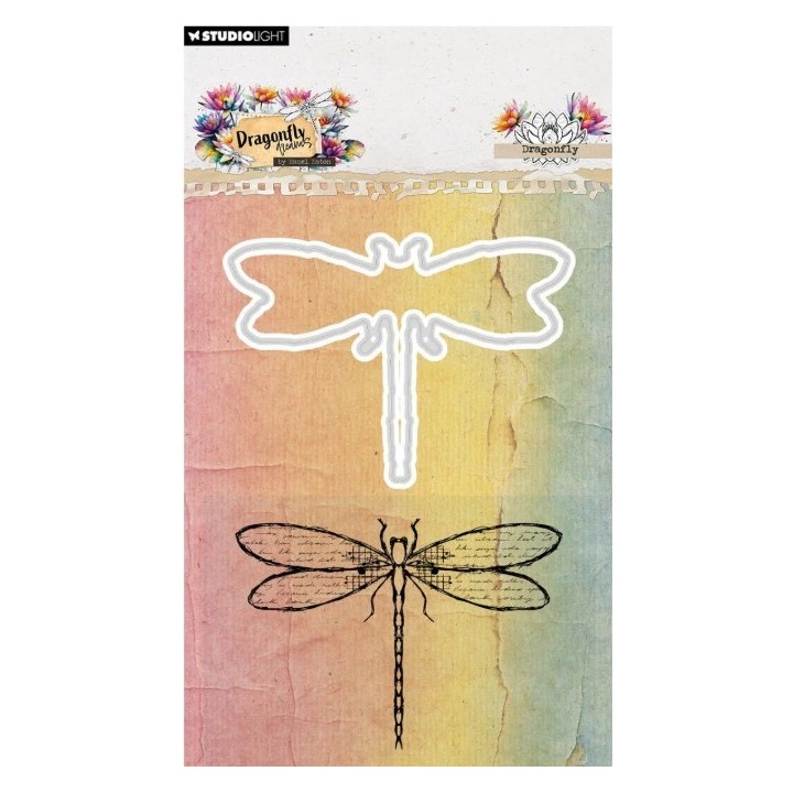 Studio Light Hazel Eaton Stamp & Cutting Die Dragonfly Dragonfly Dreams