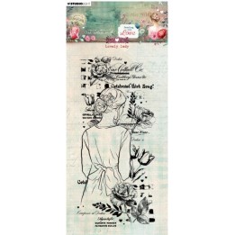 Studio Light Jenine's Mindful Art Clear Stamps Sending You Love Lovely Lady