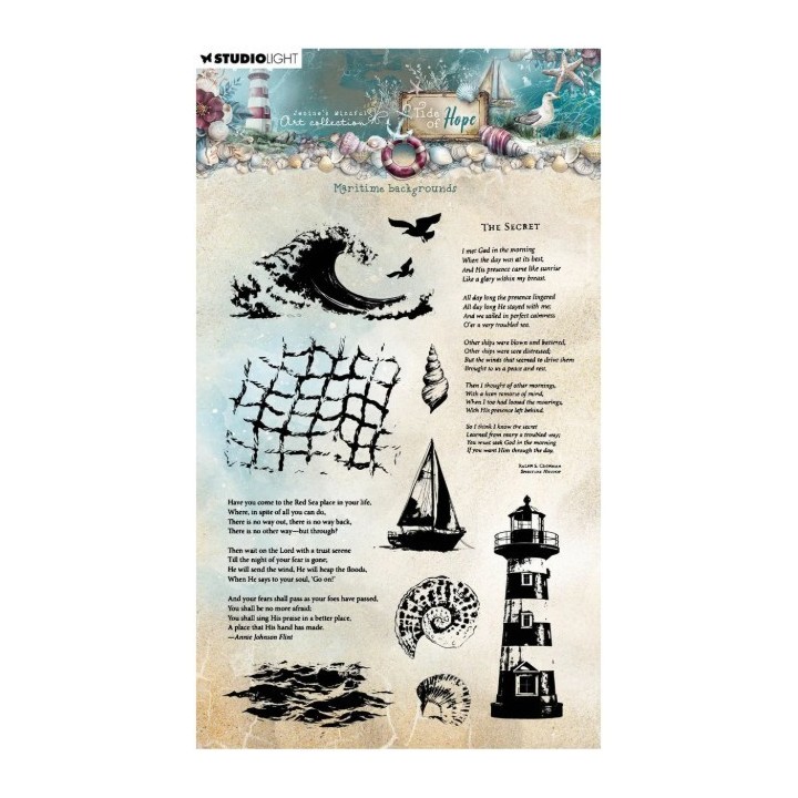 Studio Light Tide of Hope Clear Stamp Maritime backgrounds