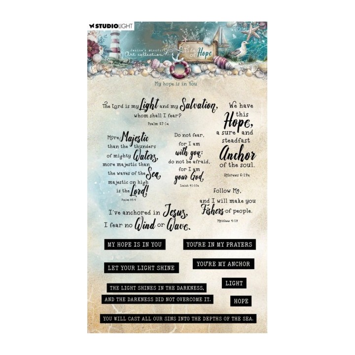 Studio Light Tide of Hope Clear Stamp My hope is in You