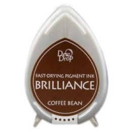 Tsukineko Brilliance Dew Drop Stempelkussen klein Coffee Bean