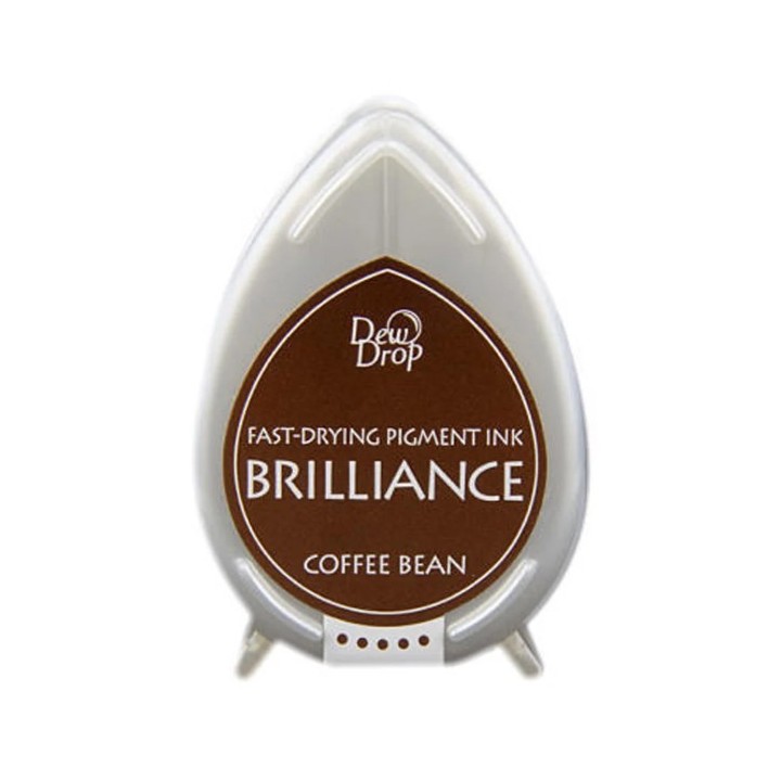 Tsukineko Brilliance Dew Drop Stempelkussen klein Coffee Bean