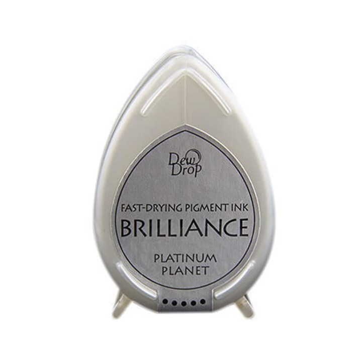 Tsukineko Brilliance Dew Drop Stempelkussen klein Platinum Planet