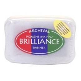 Tsukineko Brilliance Multi Color Stempelkussen Banner 3 Kleuren