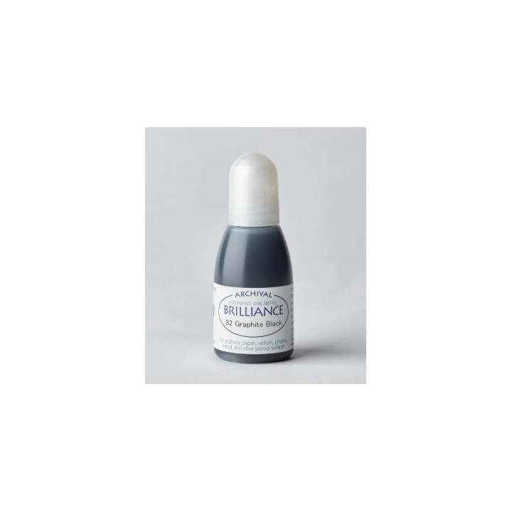 Tsukineko Brilliance Reinker Navulling Inkt Graphite Black