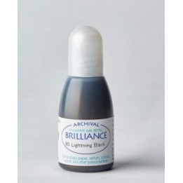 Tsukineko Brilliance Reinker Navulling Inkt Lightning Black