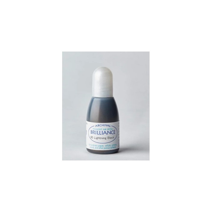 Tsukineko Brilliance Reinker Navulling Inkt Lightning Black