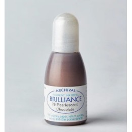Tsukineko Brilliance Reinker Navulling Inkt Pearlescent Chocolate