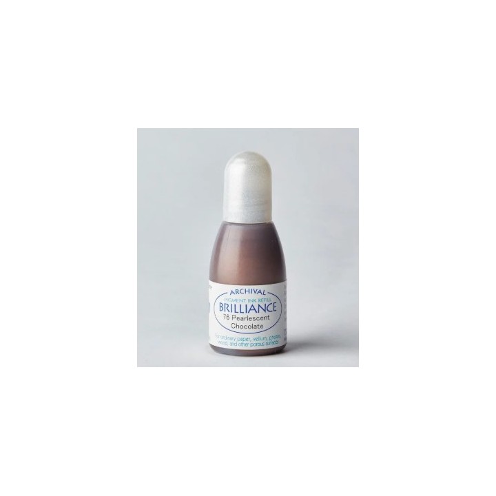 Tsukineko Brilliance Reinker Navulling Inkt Pearlescent Chocolate