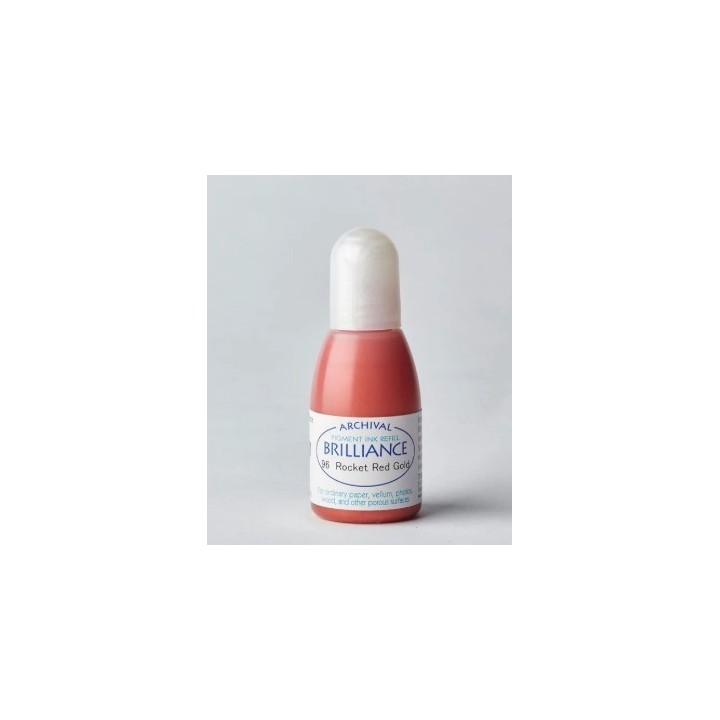 Tsukineko Brilliance Reinker Navulling Inkt Rocket Red Gold