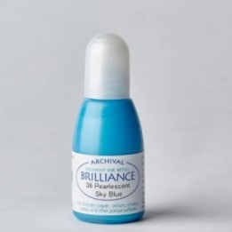 Tsukineko Brilliance Reinker Navulling Inkt Pearlescent Sky Blue