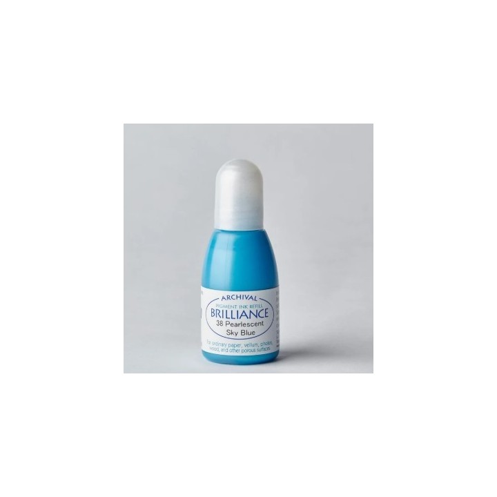 Tsukineko Brilliance Reinker Navulling Inkt Pearlescent Sky Blue