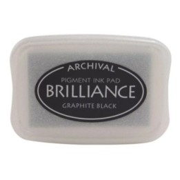 Tsukineko Brilliance Stempelkussen Graphite Black