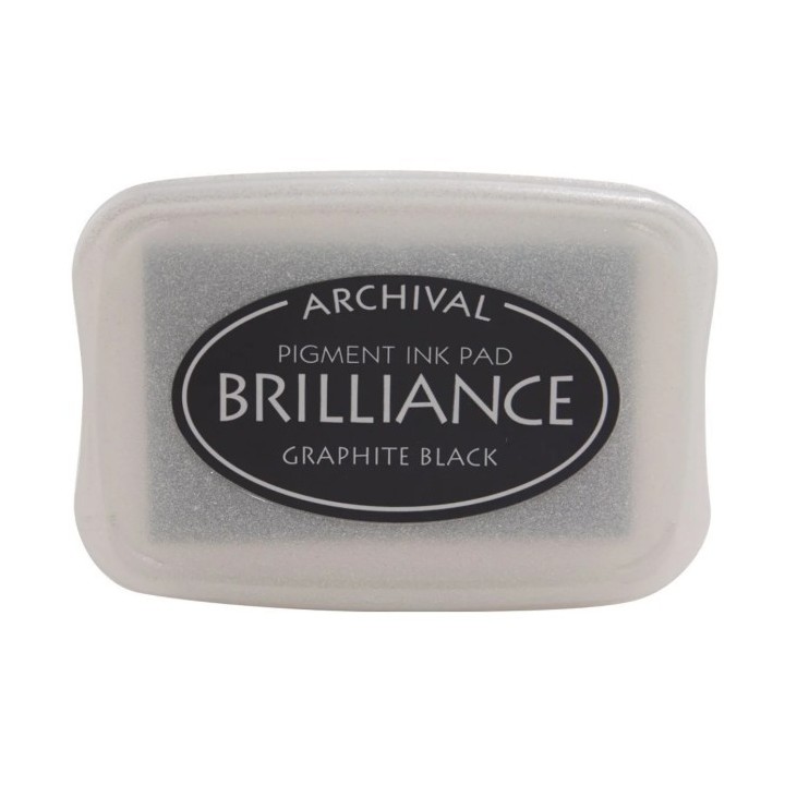 Tsukineko Brilliance Stempelkussen Graphite Black
