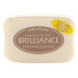 Tsukineko Brilliance Stempelkussen Pearlescent Chocolate