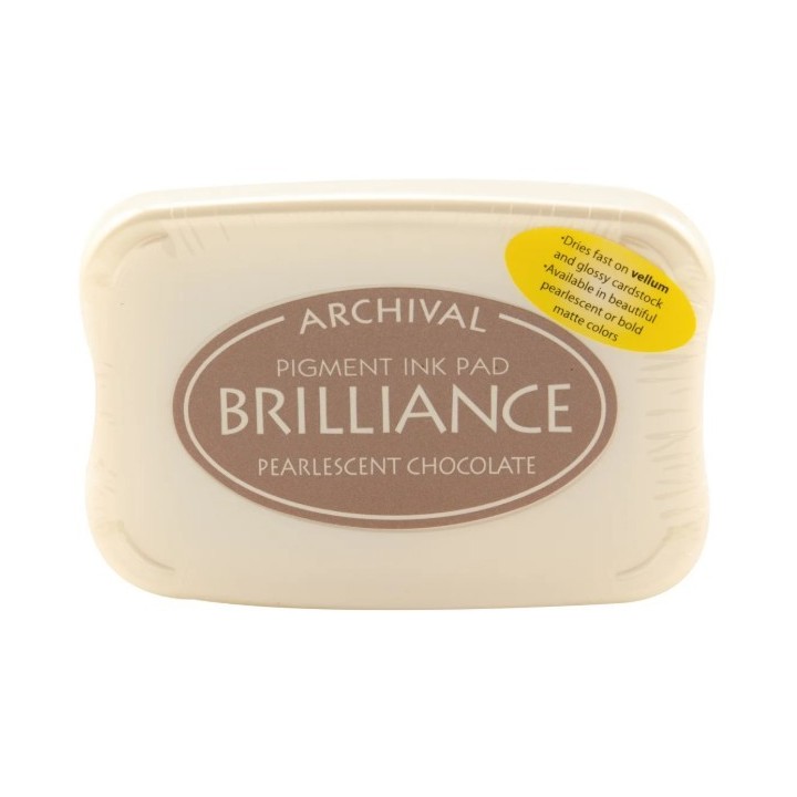 Tsukineko Brilliance Stempelkussen Pearlescent Chocolate
